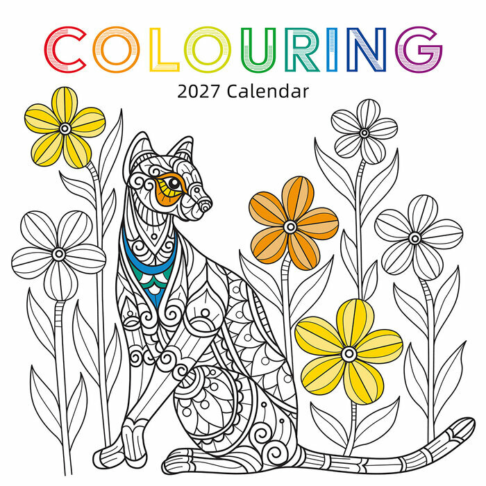Calendrier 2027 à Colorier Coloriage Détente Calendrier Mural 2027 à Colorier Coloriage Détente
