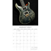 Calendrier papier 2027 Guitares Iconiques Instrument