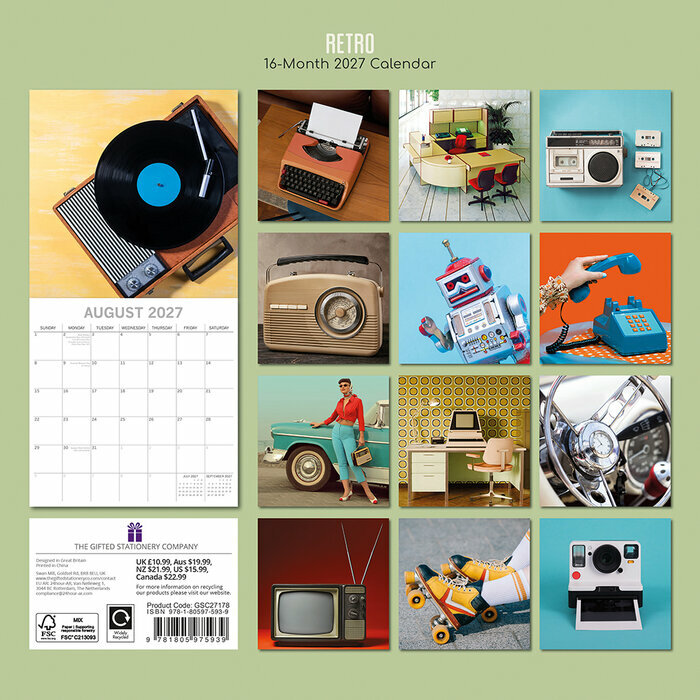 Calendrier 2027 Objets Rétro Vintage Chiner Calendrier 2027 Objets Rétro Vintage Chiner