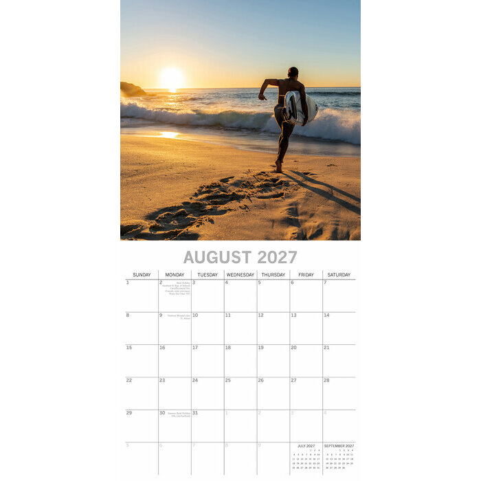 Calendrier papier 2027 Surf et Surf Life Plage