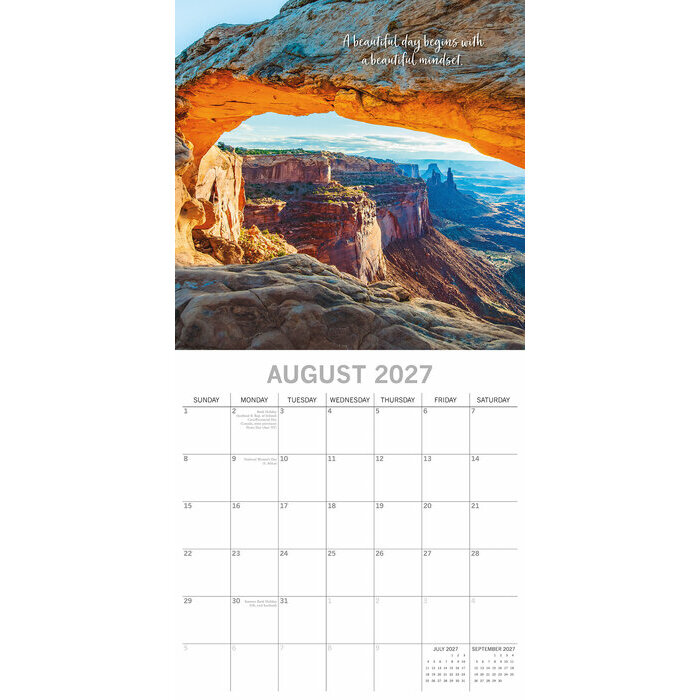 Calendrier Mural 2027 Inspiration Paysage Zen 