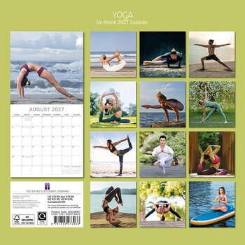 Calendrier 2027 Yoga Postures Zen