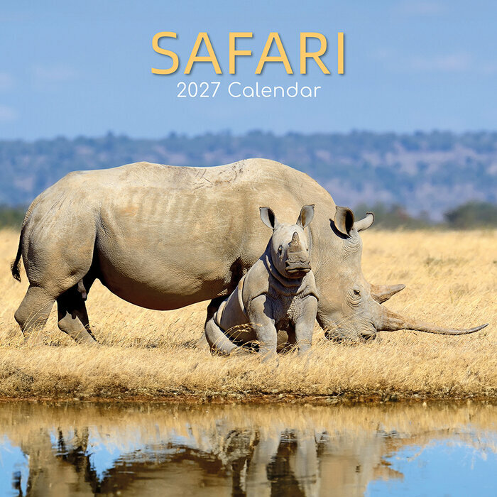 Calendrier Mural 2027 Safari Animaux Sauvages