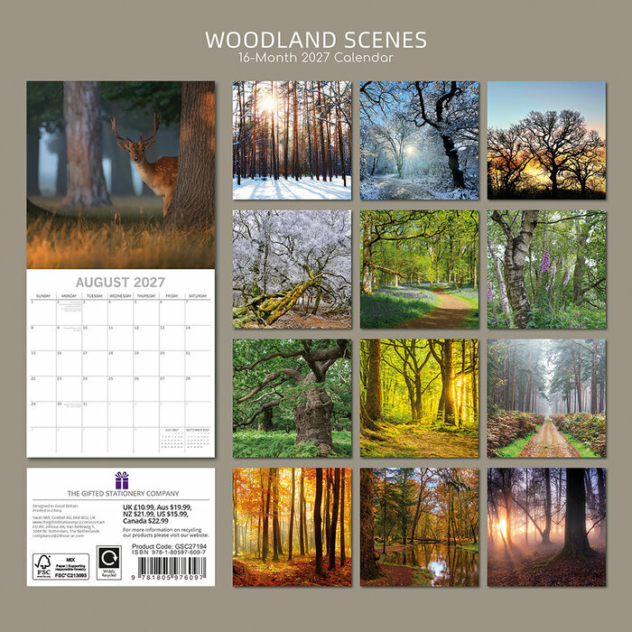 Calendrier 2027 Forêts et Jungle Calendrier 2027 Forêts et Jungle