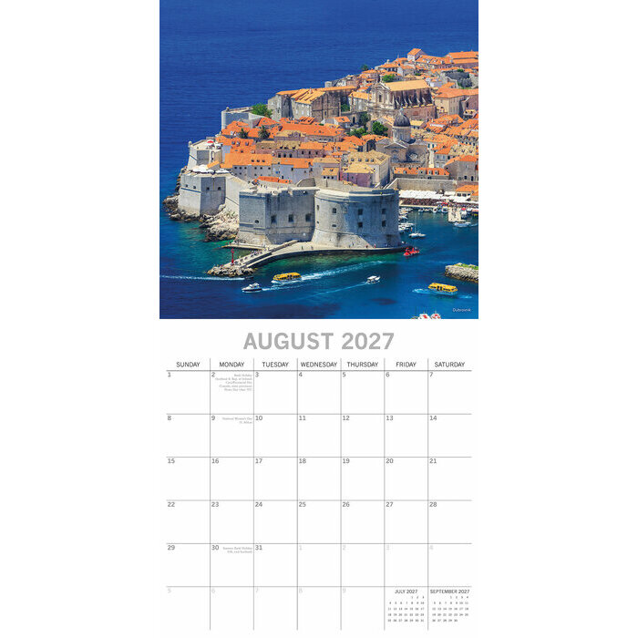 Calendrier 2027 Croatie Zagreb Calendrier papier 2027 Croatie Zagreb