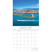 Calendrier papier 2027 Iles Grecques Santorin Corfou