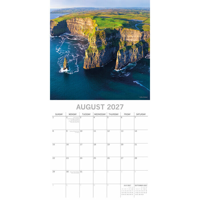 Calendrier 2027 Irlande Celte 