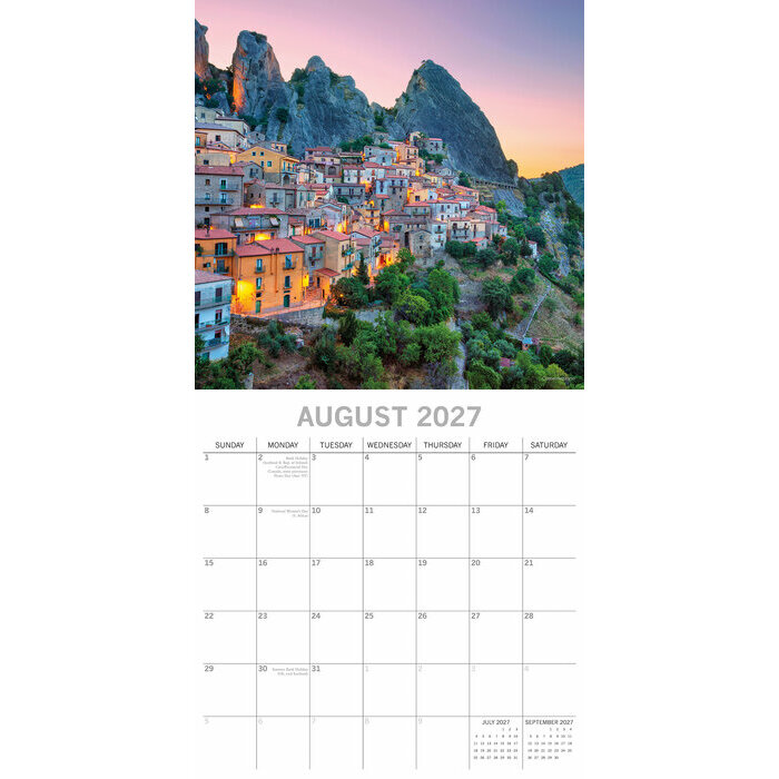 Calendrier papier 2027 Italie Dolce Vita