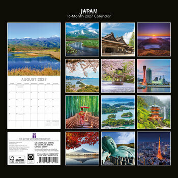 Calendrier 2027 Japon Asie