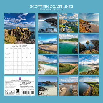 Calendrier 2027 Ecosse Scotland C&ocirc;te