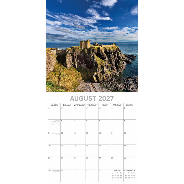 Calendrier papier 2027 Ecosse Scotland