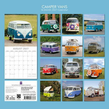 Calendrier 2027 Bus Van R&eacute;tro Combi Camper