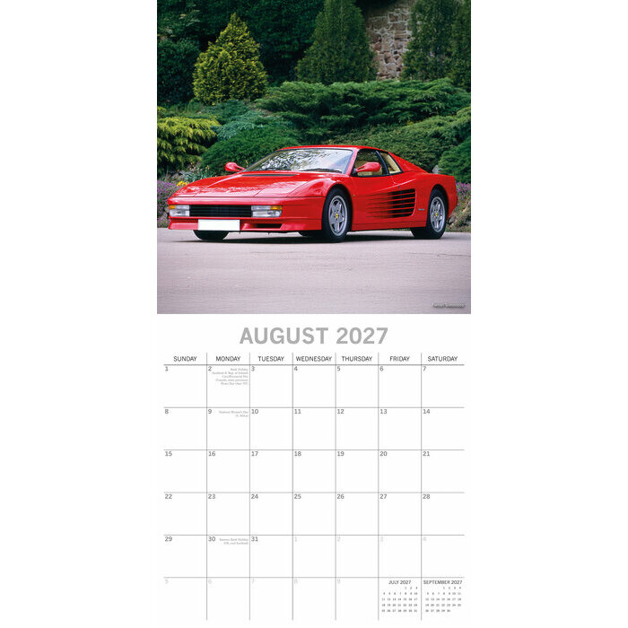 Calendrier 2027 Voitures Ferrari Calendrier mural 2027 Voitures Ferrari