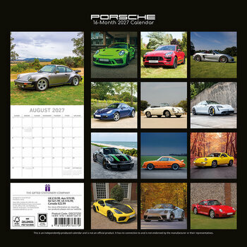 Calendrier 2027 Voitures Luxe Porsches