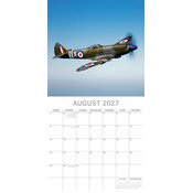Calendrier papier 2027 Avions de Guerre Militaire Spitfire