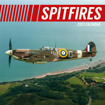 Calendrier 2027 Avions de Guerre Militaire Spitfire