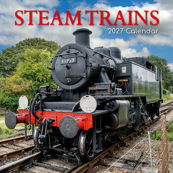 Calendrier 2027 Train &agrave; Vapeur R&eacute;tro