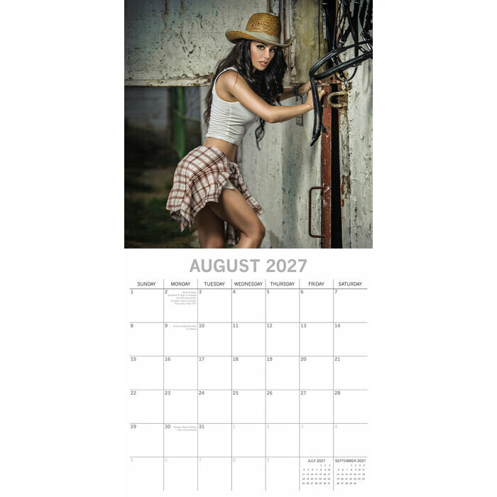 Calendrier Papier 2027 Femme Sexy � la Ferme