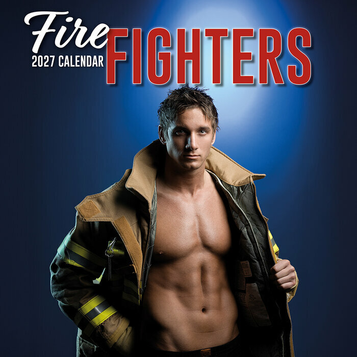 Calendrier Mural 2027 Hommes Sexy Pompiers