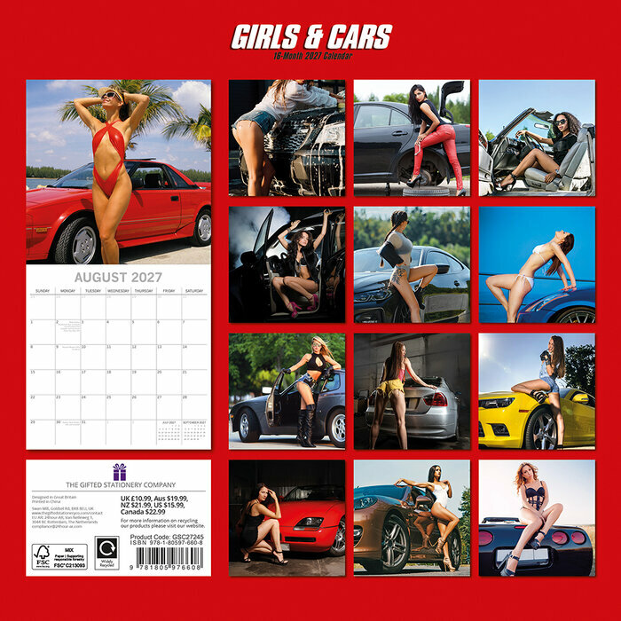 Calendrier 2027 Femmes Sexy et Voitures