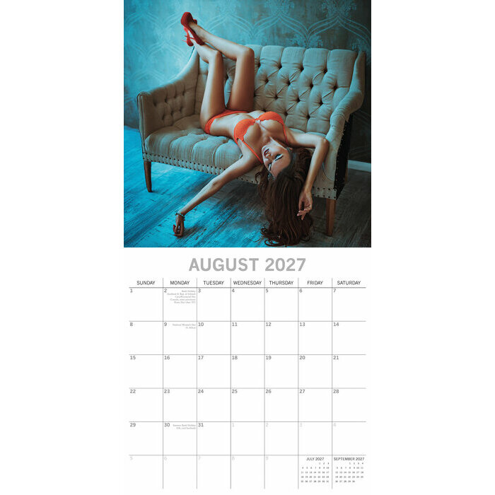 Calendrier papier 2027 Lingerie Femme Sensuelle