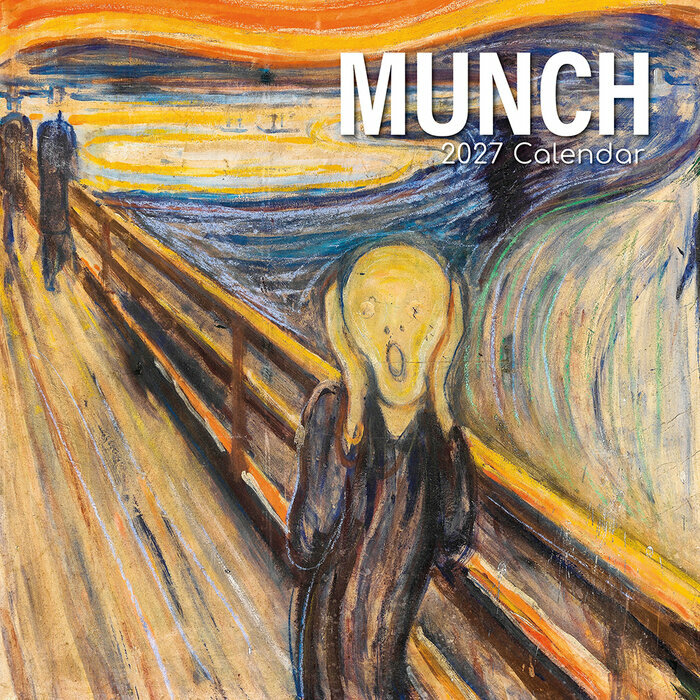 Calendrier Mural 2027 Artiste Edouard Munch