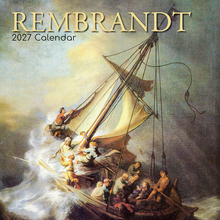 Calendrier Mural 2027 Artiste Rembrandt Si�cle d'or