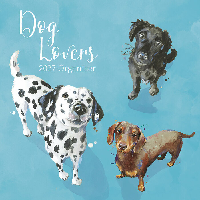 Calendrier Familial 2027 Dessins Chiens et Chiots