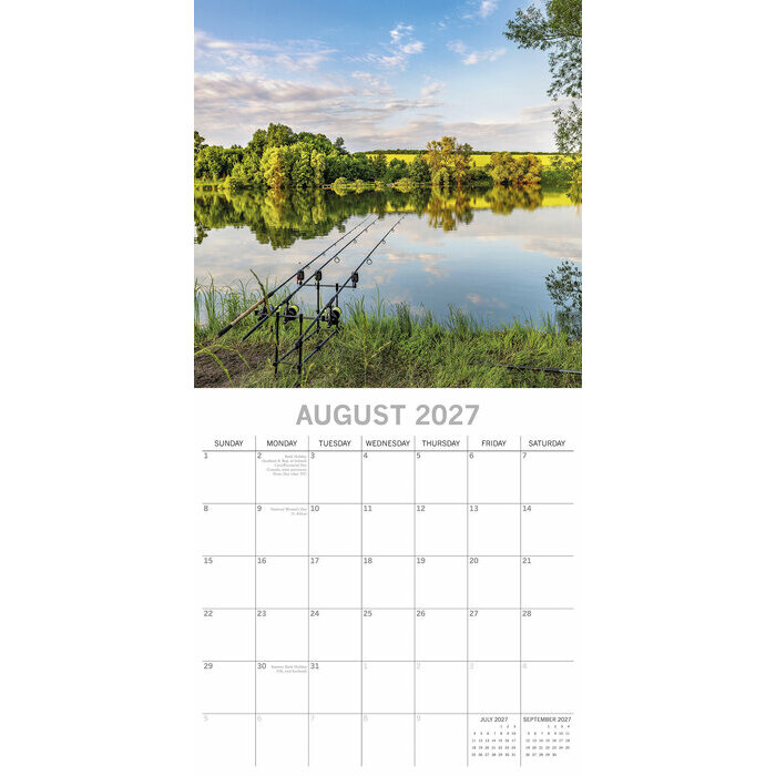 Calendrier papier 2027 Passion P�che � la ligne