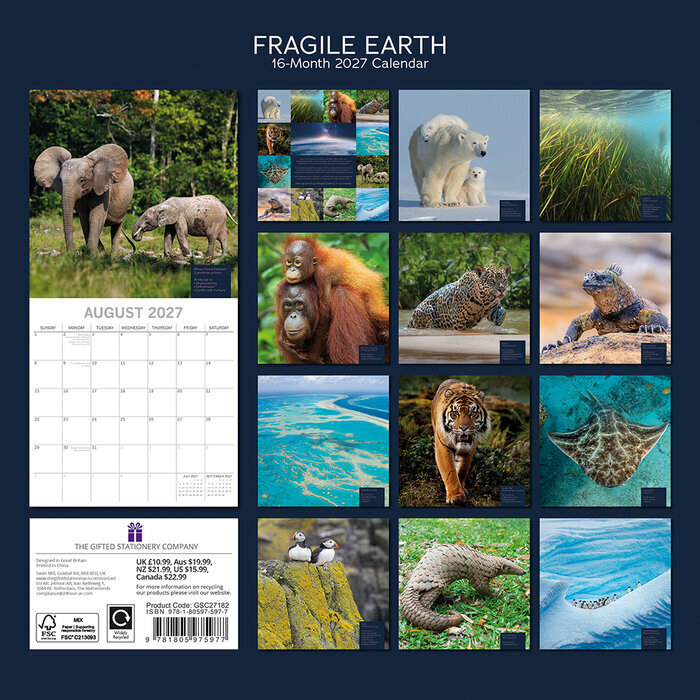 Calendrier 2027 Nature et Terre Fragile