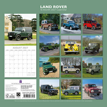 Calendrier 2027 Land Rover L&eacute;gendes Tout Terrain
