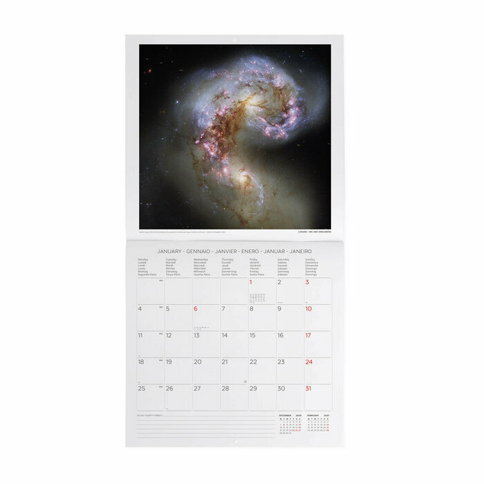 Calendrier Astronomie 2027 Espace Univers Galaxies Planètes Calendrier Astronomie 2027 Espace Univers Planètes