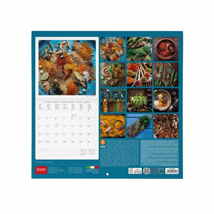 Calendrier 2027 Herbes et Epices Calendrier 2027 Cuisine Herbes et Epices