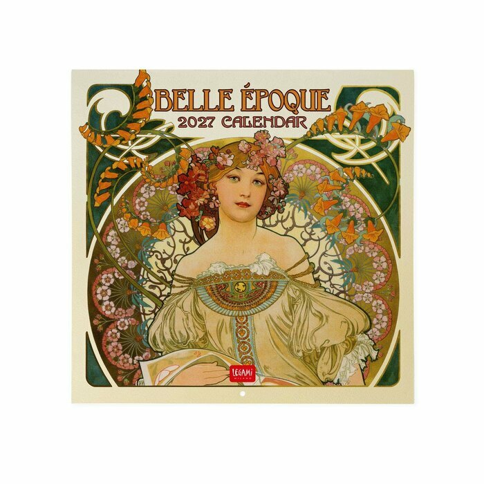 Calendrier Mural 2027 Art Nouveau Belle Epoque