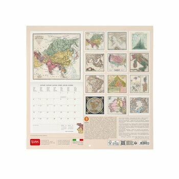 Calendrier 2027 Carte Antique R&eacute;tro