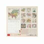 Calendrier 2027 Carte Antique Rétro Calendrier Geographie 2027 Carte Antique Rétro