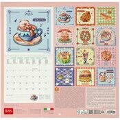 Calendrier Mural Cuisine Kawaii 2027 Illustrations Gourmandises Desserts Animaux Calendrier Positive 2027 Cuisine Kawaii