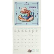Calendrier Mural Cuisine Kawaii 2027 Illustrations Gourmandises Desserts Animaux Calendrier 2027 Cuisine Kawaii