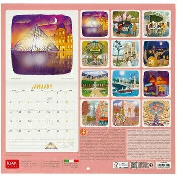 Calendrier 2027 Paris France Tour Eiffel