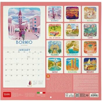 Calendrier 2027 Affiches Italie