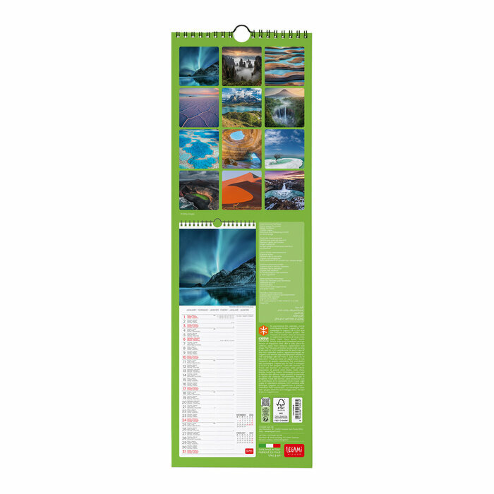 Calendrier Slim 2027 Paysage Nature Calendrier Slim Spirale 2027 Paysage Nature