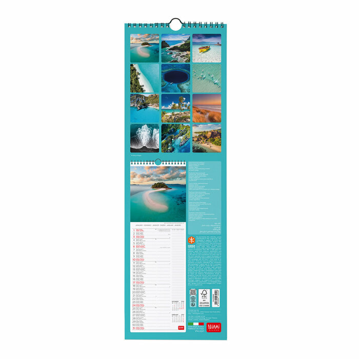 Calendrier Slim 2027 Bord de Mer Calendrier Slim Spirale 2027 Bord de Mer