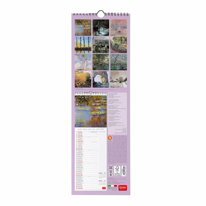 Calendrier Slim 2027 Claude Monet Impressionniste Calendrier Slim Spirale 2027 Claude Monet Impressionniste