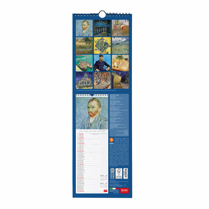 Calendrier Slim Spirale 2027 Vincent Van Gogh