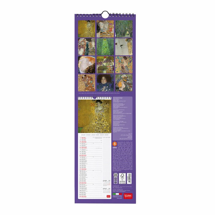 Calendrier Slim Spirale 2027 Gustave Klimt