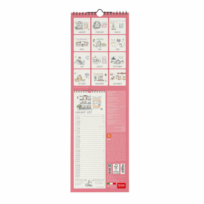 Calendrier Slim 2027 Dessin Chats Mignons Calendrier Slim Chatons 2027 Dessin Chats Mignons