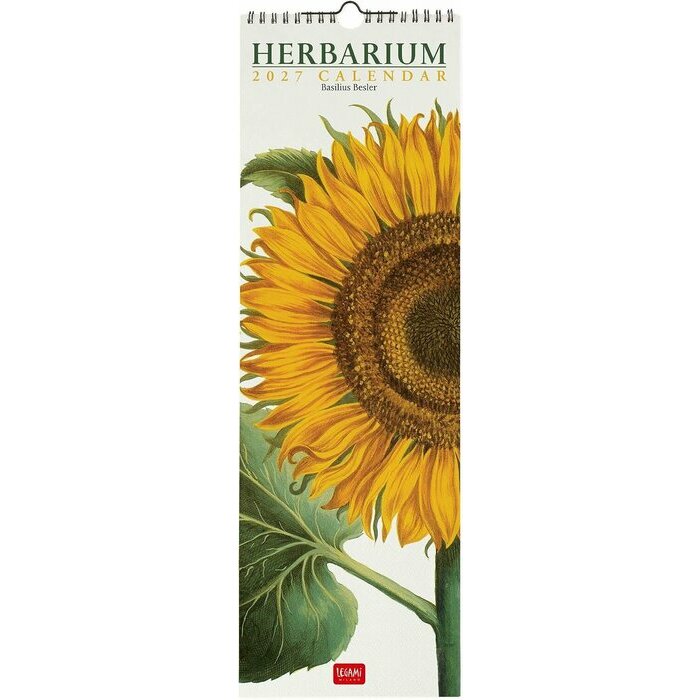 Calendrier Mural Slim 2027 Herbier Botanique R�tro