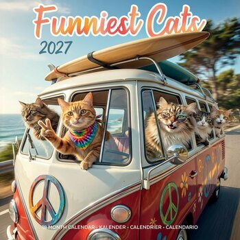 Calendrier 2027 Chats Humour Fun Studio