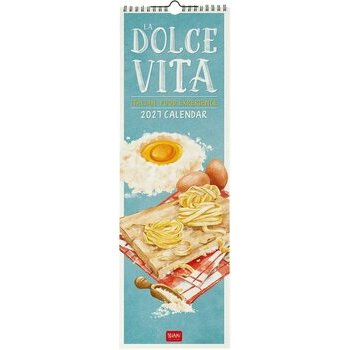 Calendrier Slim 2027 Gastronomie Italienne Dolce Vita