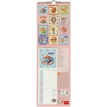 Calendrier Slim Cuisine Kawaii 2027 Gourmandises Desserts Animaux